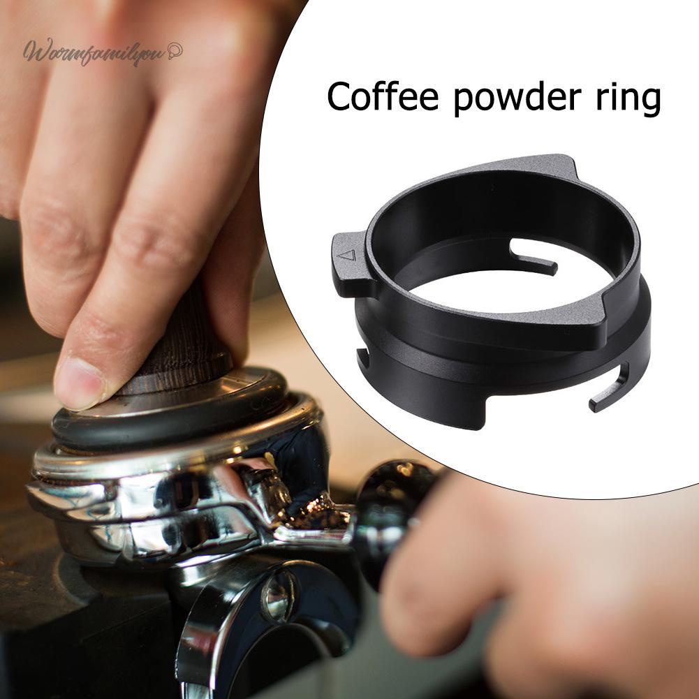 WF-鋁合金可旋轉內壓式咖啡接粉環適用於 Breville 8 系列咖啡機漏斗配件-現貨