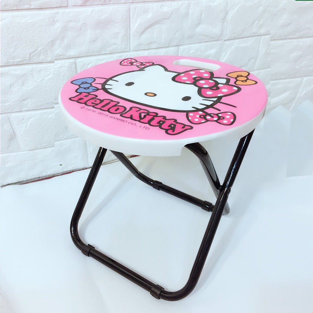 生活大發現-正版-Hello Kitty手提式折合椅/折疊椅/輕巧椅/兒童椅
