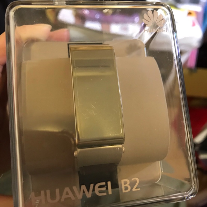 HUSWEI B2智慧手錶 藍芽耳機 金色 安卓Ios系統都可使用 僅試戴99%新