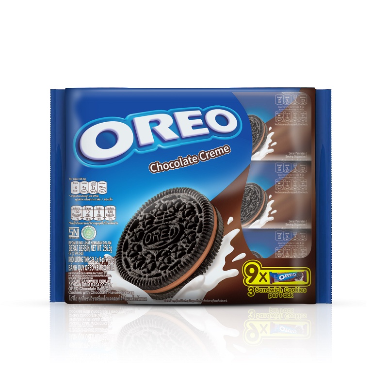 OREO奧利奧 巧克力夾心餅乾隨手包 256.5g【家樂福】