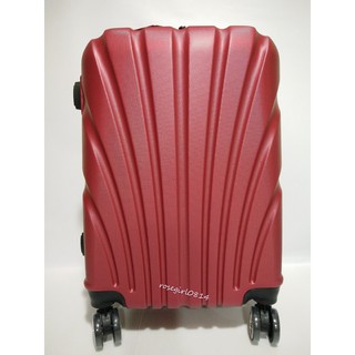 MORRIS K 時尚紅色硬殼行李箱(登機箱)20吋(W)