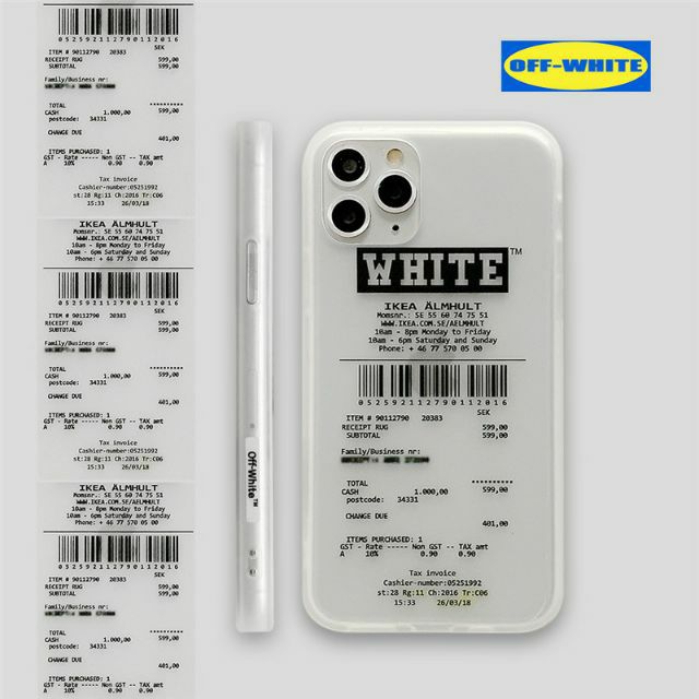 💕台灣現貨😊 off-white X IKEA 聯名 iphone XS MAX 手機殼