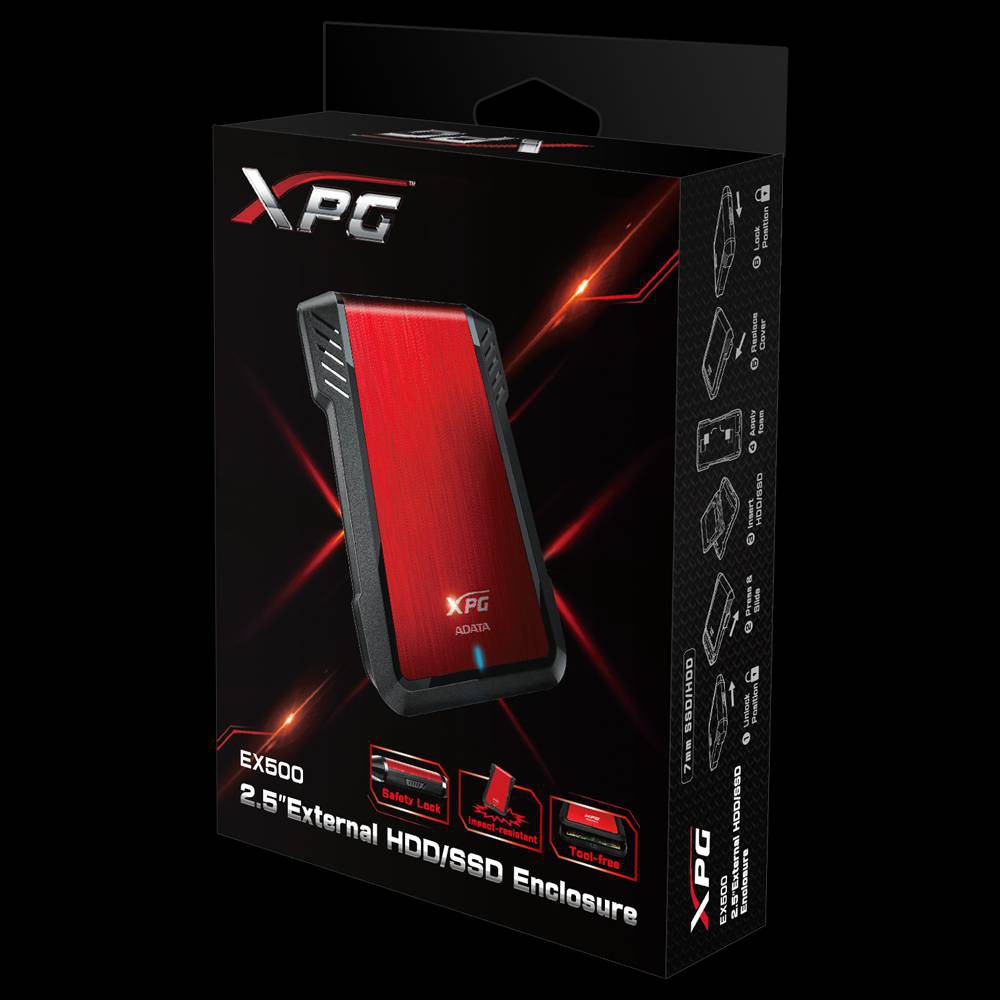 ADATA 威剛 XPG EX500  SSD HDD 硬碟外接盒