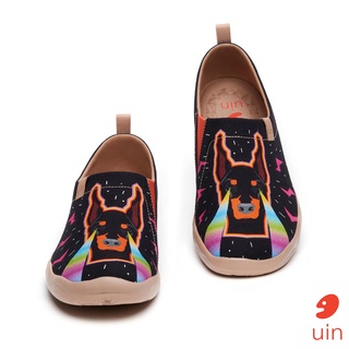 【uin】西班牙原創設計-鐳射犬彩繪休閒男鞋M1010031(親子男段)