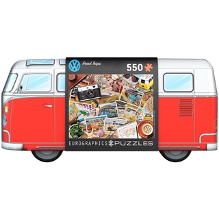 歐美進口拼圖Eurographics（加拿大）/550片/VW - Road Trips Tin（在金屬盒中）