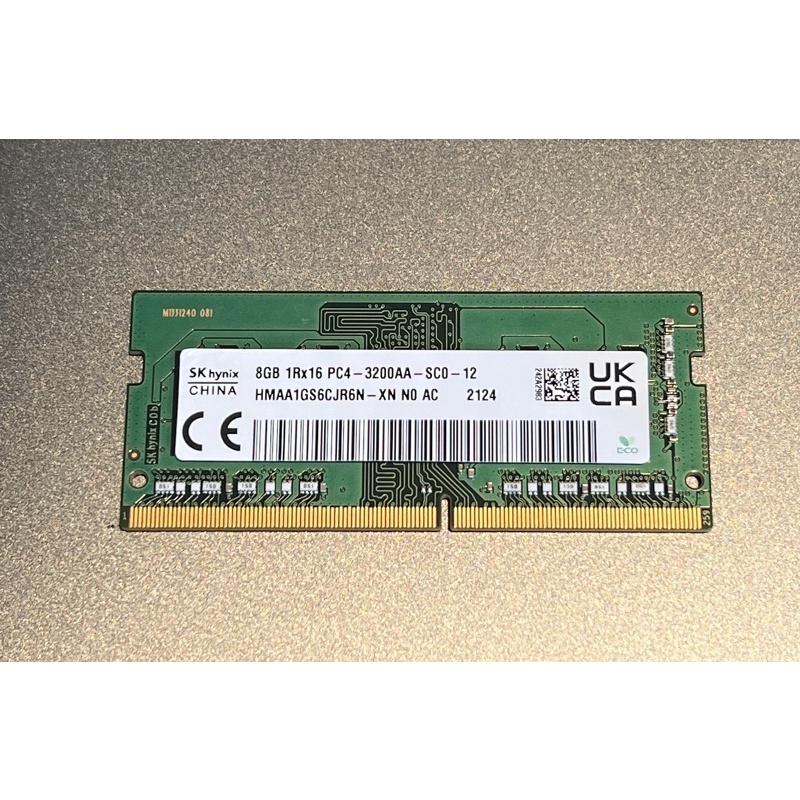 SK hynix海力士 8GB DDR4-3200 筆記型電腦記憶體