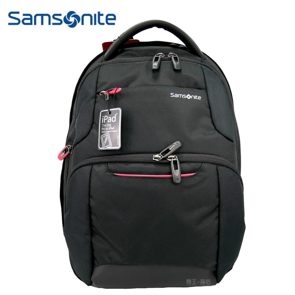 Samsonite 新秀麗 多夾層後背包 15吋筆電包 可插拉桿後背包 多功能後背包 商務後背包 63Z*09012