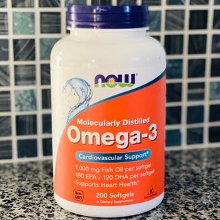 2罐免運💖Now Foods Omega-3膠囊🐟健而婷 深海魚油膠囊🐠 EPA DHA 1000mg 200粒