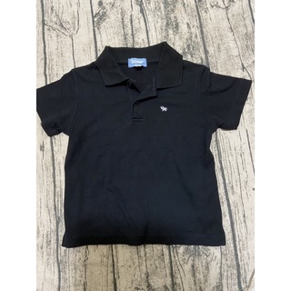 9成新~GIORDANO 佐丹奴 男/女童 黑色 短袖POLO衫~100cm