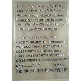 【軟膠壓克力印章】透明印章 矽膠印章 手作、行事曆、字母數字