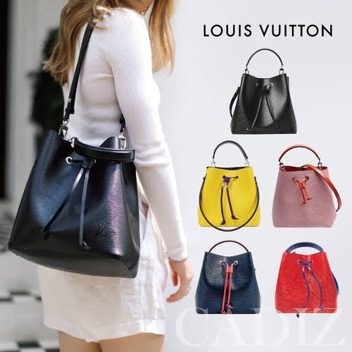 法國正品Louis Vuitton SAC SEAU NÉONOÉ 素色牛皮水桶包M54367 | 蝦皮購物