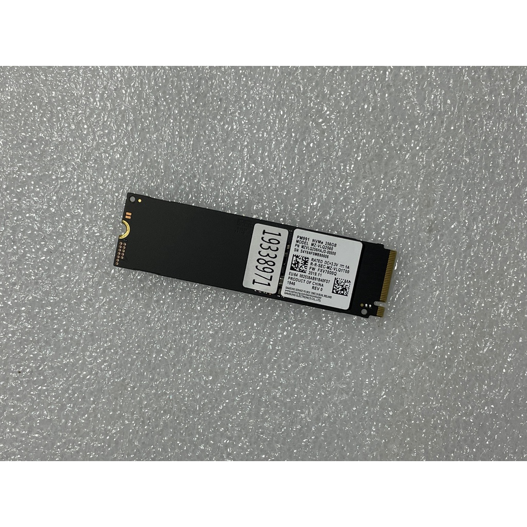 三星 Samsung PM991 MZ-VLQ2560 256G 256GB PCIe NVMe SSD 固態硬碟