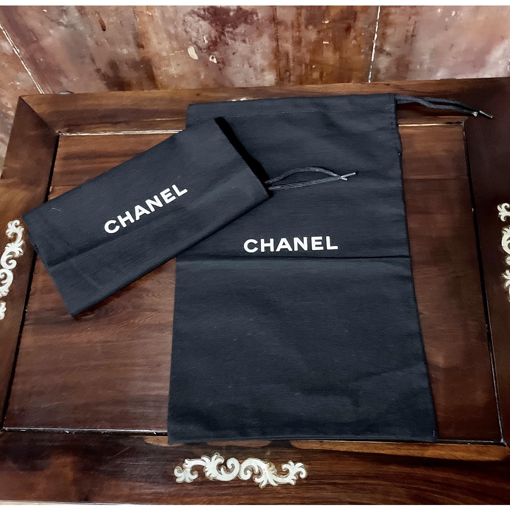 【名牌鞋收納袋】Chanel 鞋袋 專櫃正品 鞋子防塵袋 收納袋1對(2個) 全新品