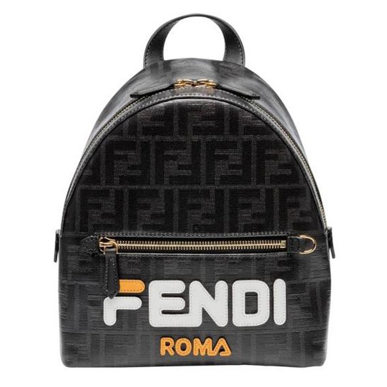 Fendi 8BZ036 迷你  FF Logo 高科技PVC防潑水材質後背包
