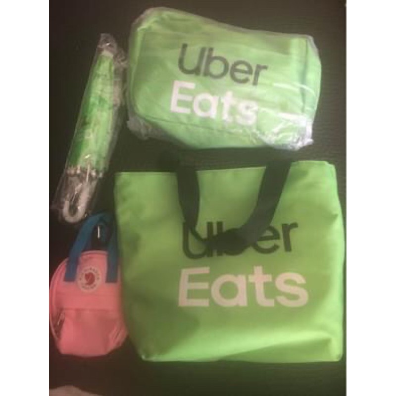 Uber Eats ubereats（非官方）小提袋 小側背 小雨傘 新手組合包😁😄😊！