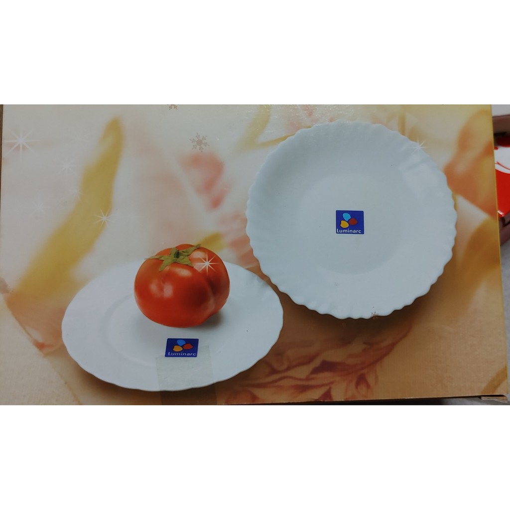 Luminarc樂美雅白玉瓷強化餐盤2件組