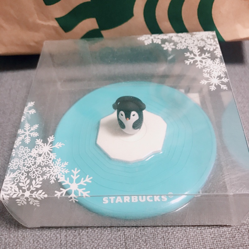 星巴克 Starbucks 極地 企鵝 矽膠 杯蓋