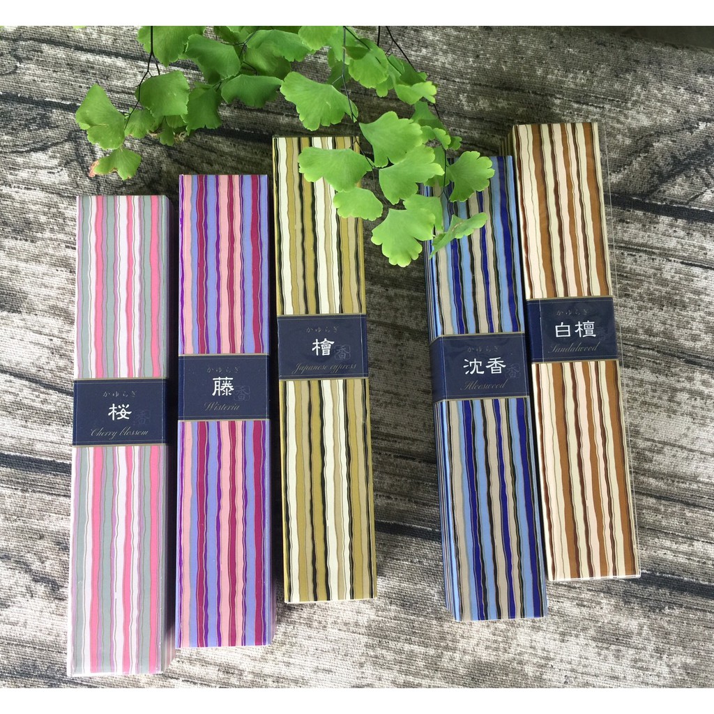 日本香堂nippon Kodo 沉香白檀檜藤櫻金木犀臥香線香香 蝦皮購物