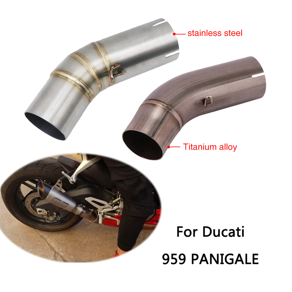 Zsdtrp 中管 用於杜卡迪959 Panigale 摩托車排氣管61mm 中間管 用於原始催化不銹鋼鈦合金 蝦皮購物