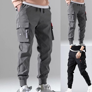 Men Pants Hip Hop Harem Joggers Pants Mal 男士長褲黑色休閒嘻哈運動褲