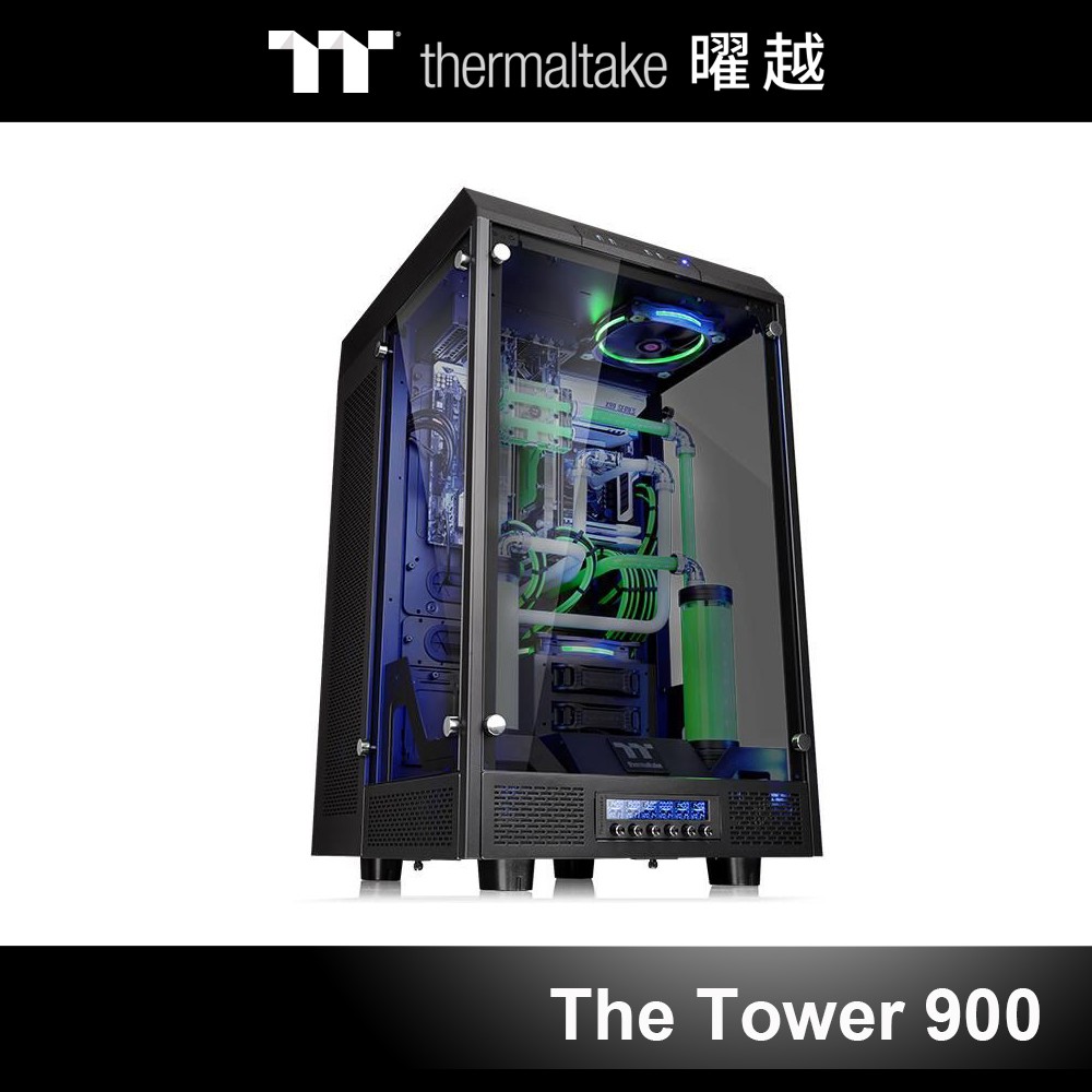 曜越 The Tower 900 E-ATX 全景直立式機殼 CA-1H1-00F1WN-00