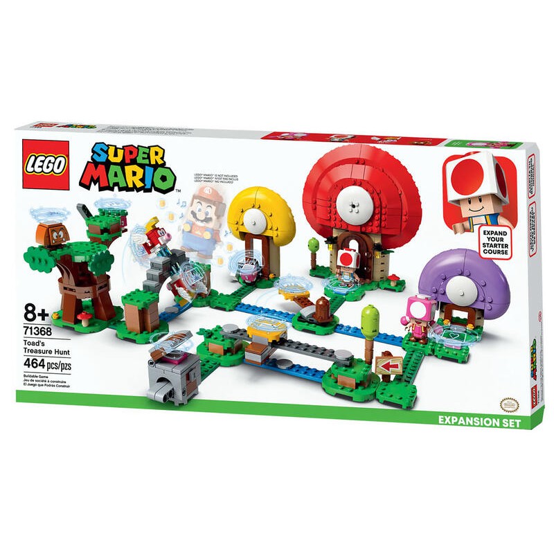 (卡司 正版現貨) LEGO 樂高積木 71368 瑪莉歐 馬力歐 馬莉歐 Mario-奇諾比奧的尋寶