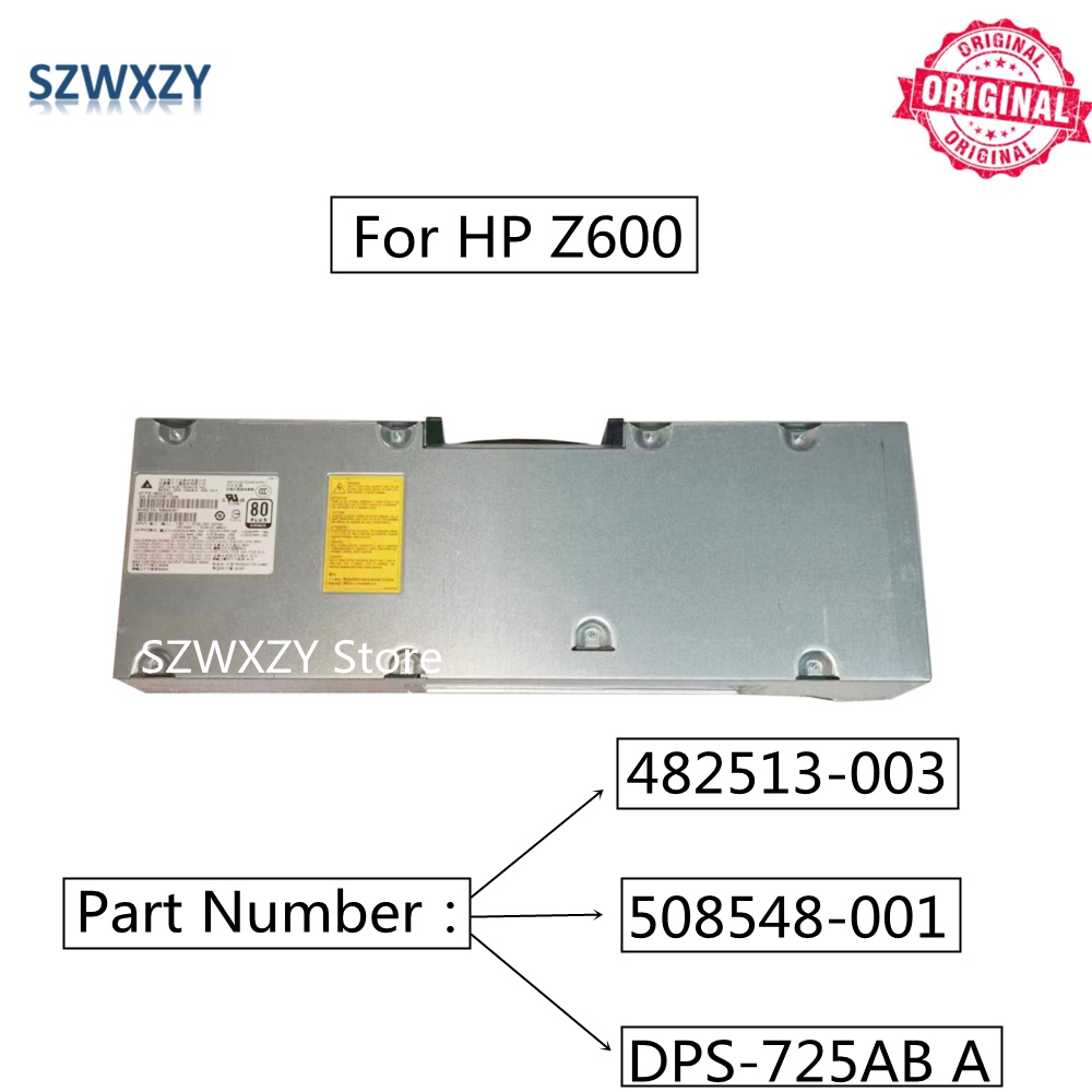 Szwxzy 適用於 HP Z600 工作站電源 482513-001 482513-003 508548-001 Dp