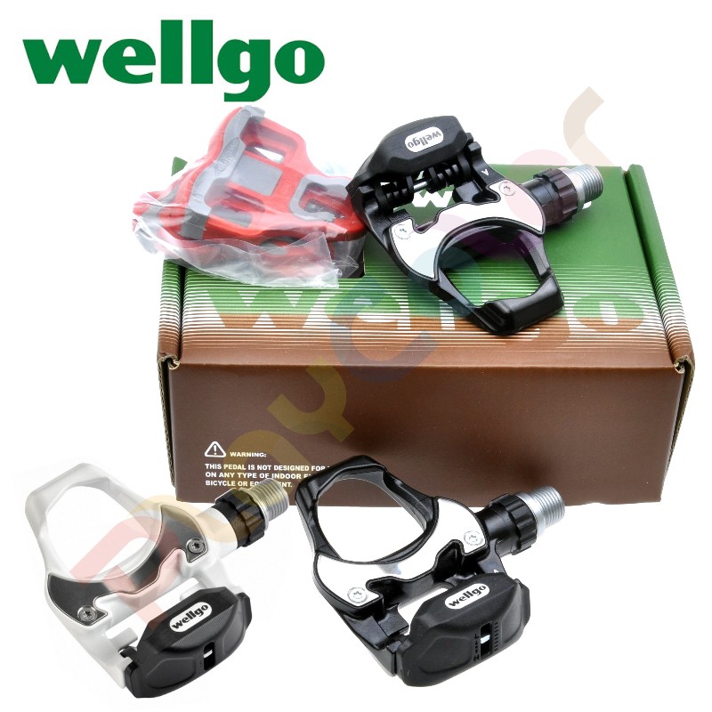 【Wellgo R251 鋁合金 卡踏】附扣片 LOOK 系統 白色/黑色 密封式軸承 公路車 踏板【20657945】