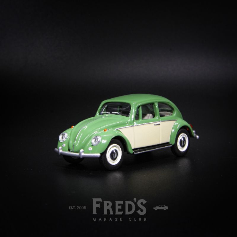 《總代理》Schuco 1/64 模型車 福斯 金龜車 Volkswagen Beetle 草綠 雙色