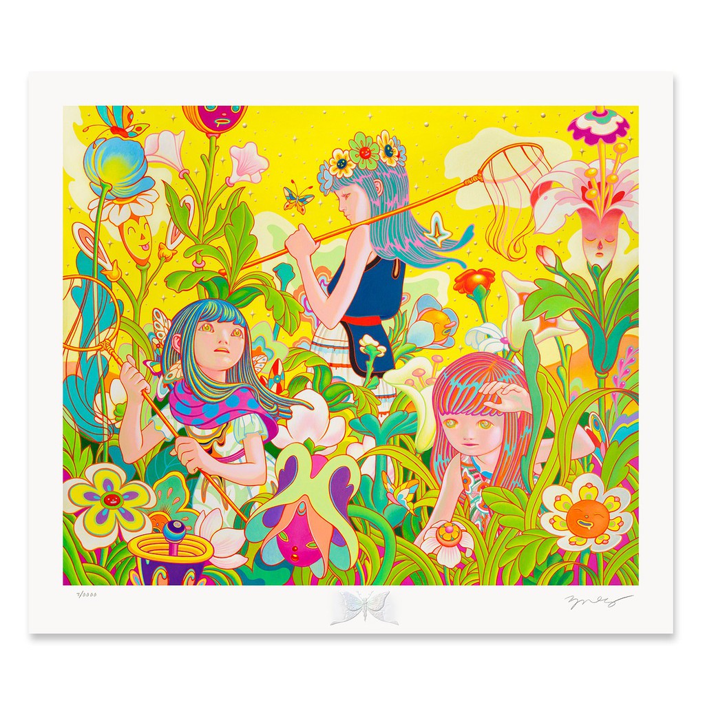 《LL ART》 JAMES JEAN 版畫  作品名：AURELIANS 60CM*52CM (村上隆力捧藝術家)