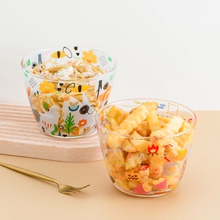 現貨 玻璃碗 沙拉碗 耐熱玻璃 泡麵碗 水果清晰風格 可放微波爐