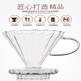 🇹🇼鹿港現貨 玻璃濾杯 玻璃漏斗 手沖咖啡玻璃沖濾杯 家用滴漏式滴濾器 漏斗 咖啡過濾杯 咖啡用品