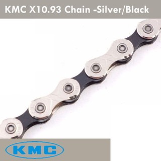 【小謙單車】全新 KMC X10 Silver/Black 10速 鏈條 銀黑色