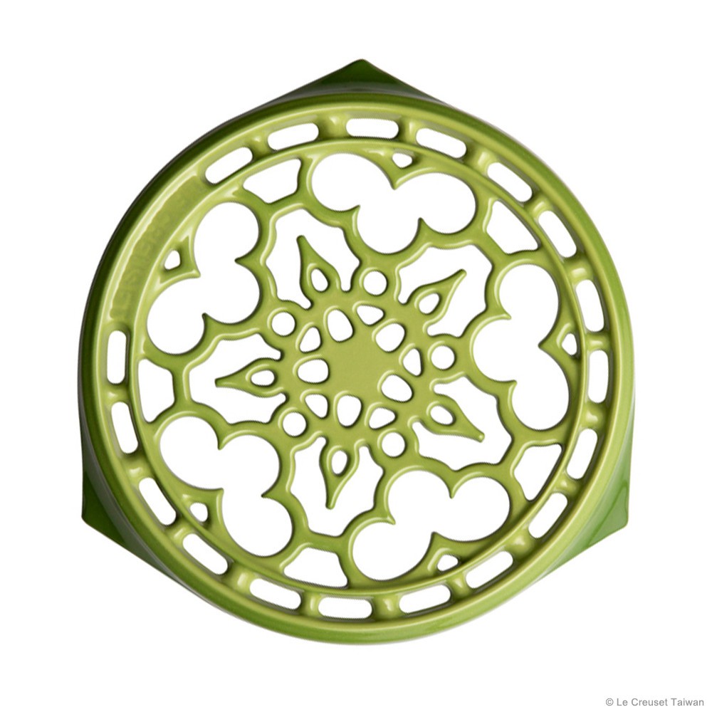 【 LE CREUSET】鑄鐵鍋架(棕櫚綠)