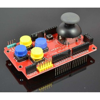 【AI電子】*(5-8)Arduino JoyStick Shield 遊戲搖杆擴展板 類比鍵盤滑鼠功能
