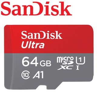 【公司貨】140MB/s 含稅 SanDisk 64G 64GB Ultra microSDXC U1 (A1) 記憶卡