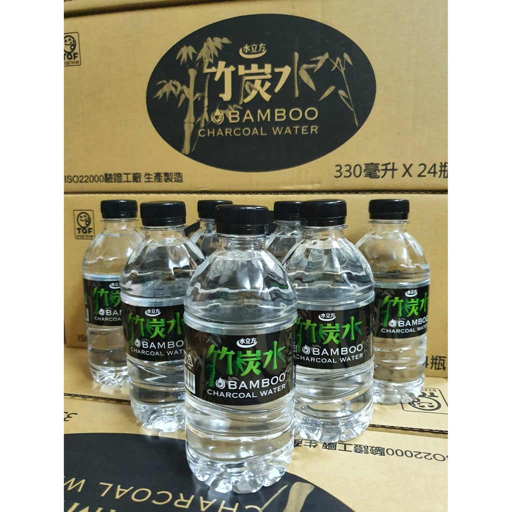 【只送台北 10箱出貨】礦泉水 迷你水 330ml 竹炭水 小小水 水立方竹炭水 包裝飲用水 小瓶水 隨手瓶 一箱24瓶