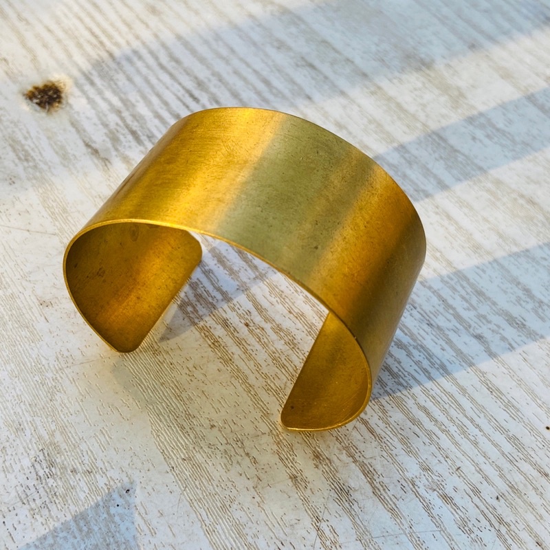 黃銅 寬版 手環 可客製姓名 S344