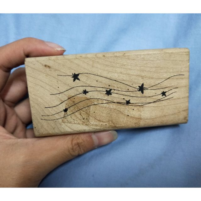 木質 手作 卡片 DIY 木頭印章 楓葉款
