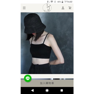 one third 1/3（全新）B款灰色｜細肩平口短版bra top