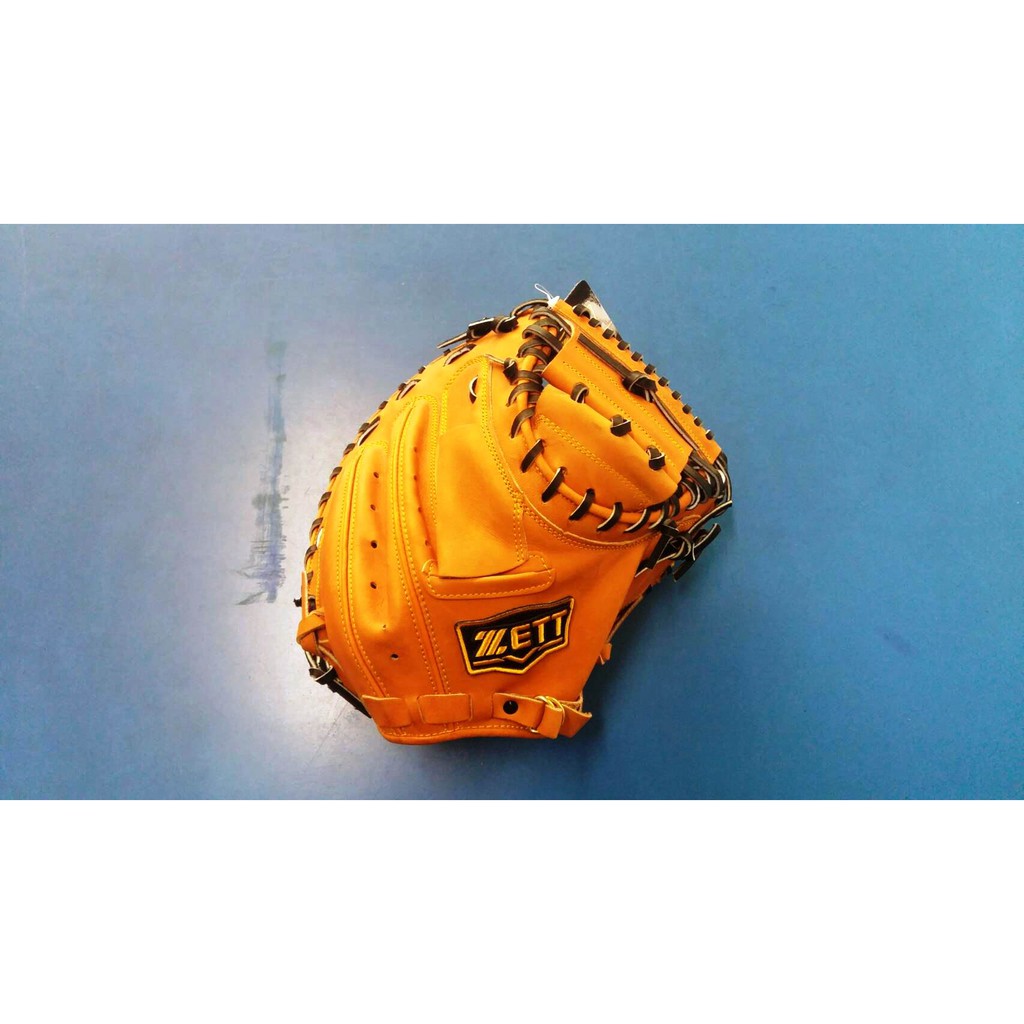 ((綠野運動廠))最新ZETT BPGT-102國產最頂級硬式訂製牛皮捕手手套(日本新款護指套設計)附原廠手套袋手套盒~
