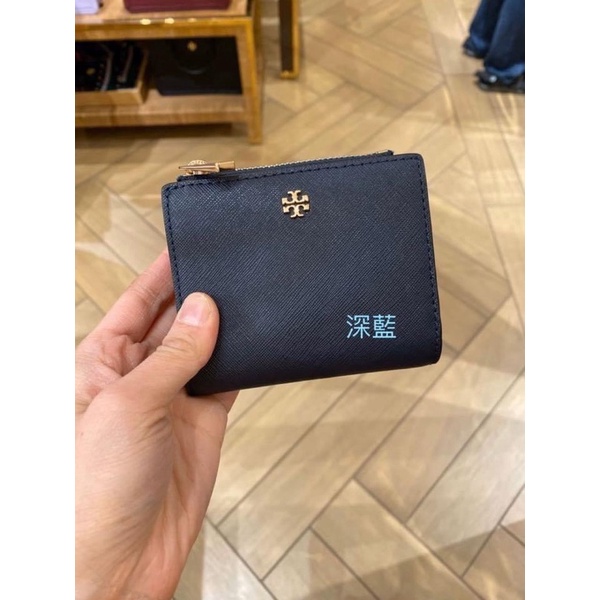 在台現貨🧡3150 TB 短夾TORY BURCH 防刮牛皮Emerson短夾