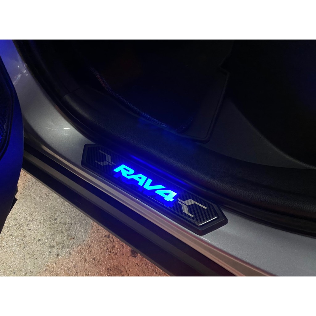 》永立汽車《　2019 RAV4 LED美規樣式蜂巢迎賓踏板