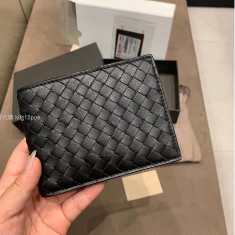 薇薇 精品二手店 Bottega Veneta 皮夾牛皮bv 短夾經典編織男生短夾黑色 藍色男女款 蝦皮購物