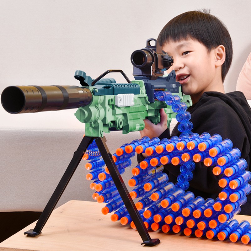 電動連發軟彈槍M249仿真輕機槍重機關加特林大菠蘿兒童玩具槍男孩