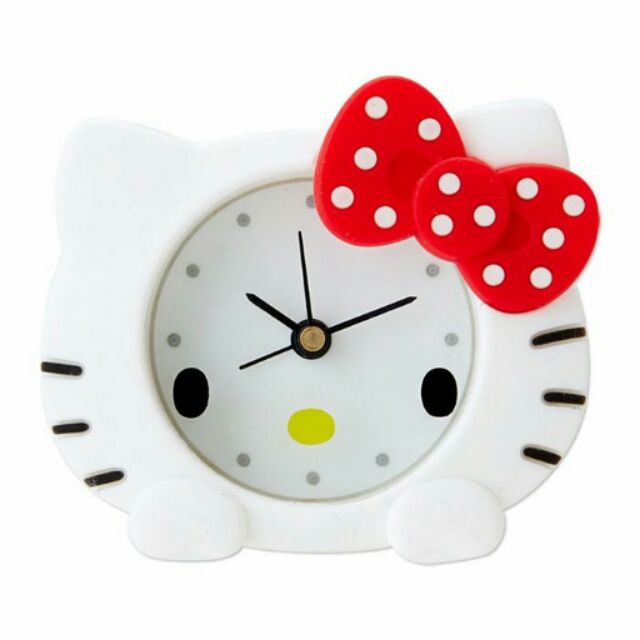 【棠貨鋪】日本 Sanrio Hello Kitty 凱蒂貓 造型時鐘 鬧鐘