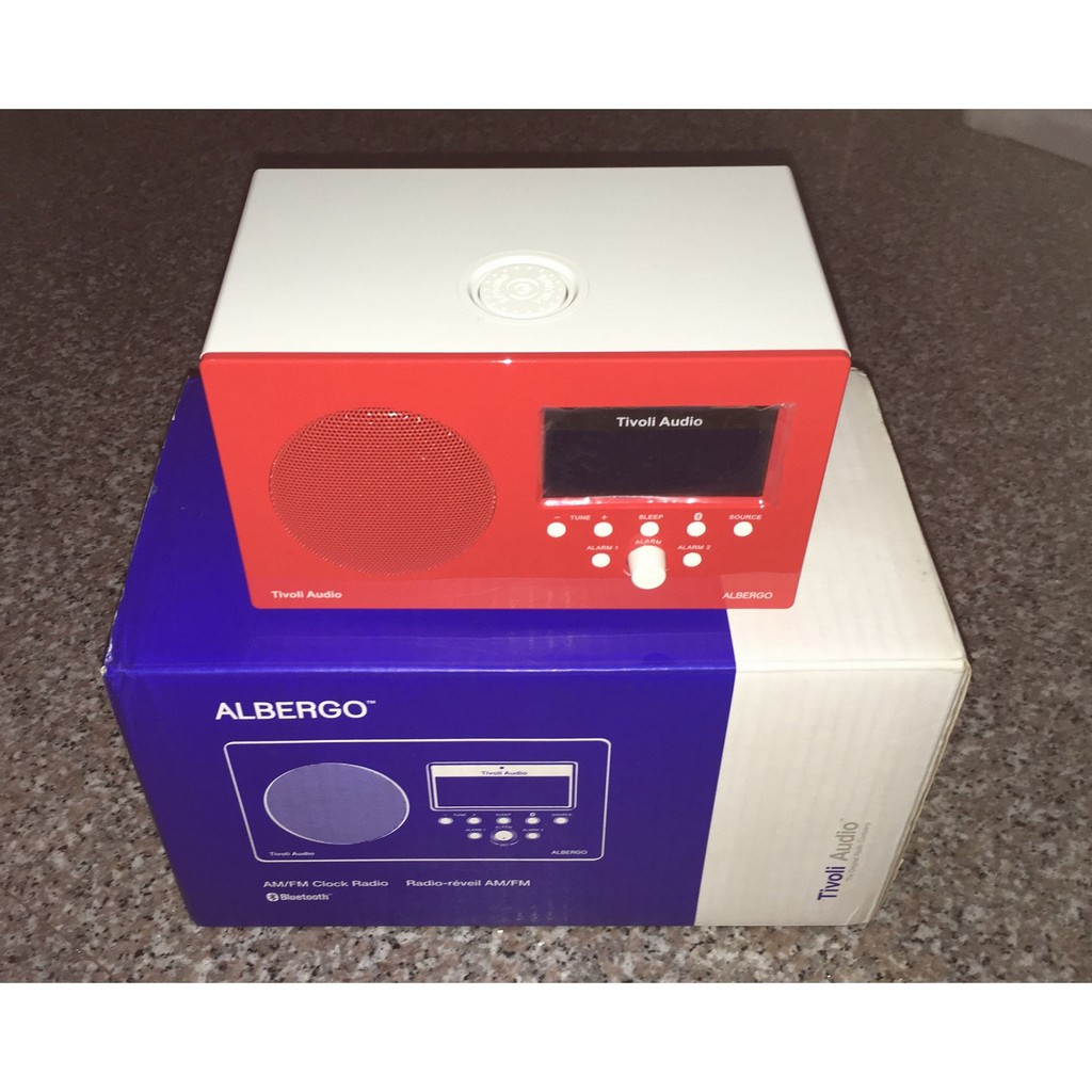 Tivoli Audio 美國 Albergo 藍牙鬧鐘收音機喇叭 藍芽喇叭 紅色