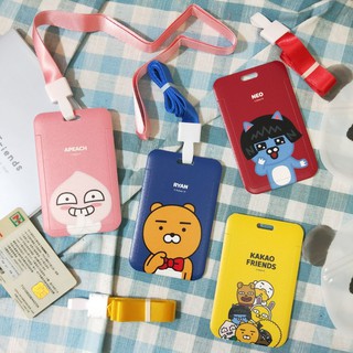💗正版現貨💗Kakao Friends 票卡夾 證件夾 識別證 行李吊牌 悠遊卡 萊恩 桃子 卡夾 Ryan 卡套