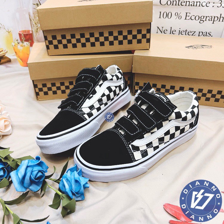 帝安諾-實體店面 Vans Old Skool Ez V36EZ 魔鬼氈 棋盤格 黑白 滑板鞋 基本款 簡約休閒 百搭