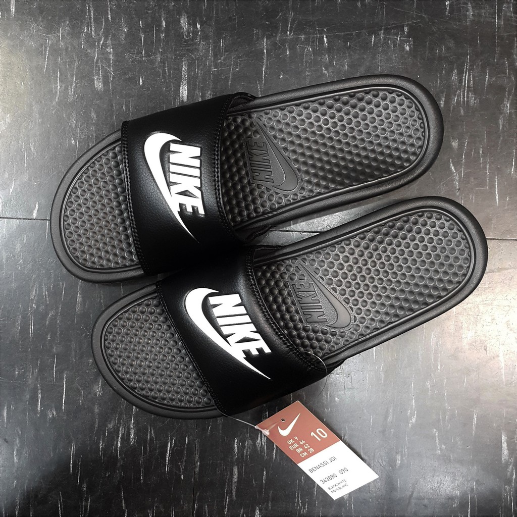 NIKE BENASSI JDI 拖鞋 運動拖鞋 黑色 黑白 黑底白勾 基本款 GD 權志龍 343880-090